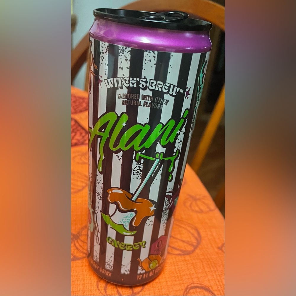 Alani Nu Energy Drink Witch's Brew 12 oz Can Beetlejuice Limited Edition “Empty”